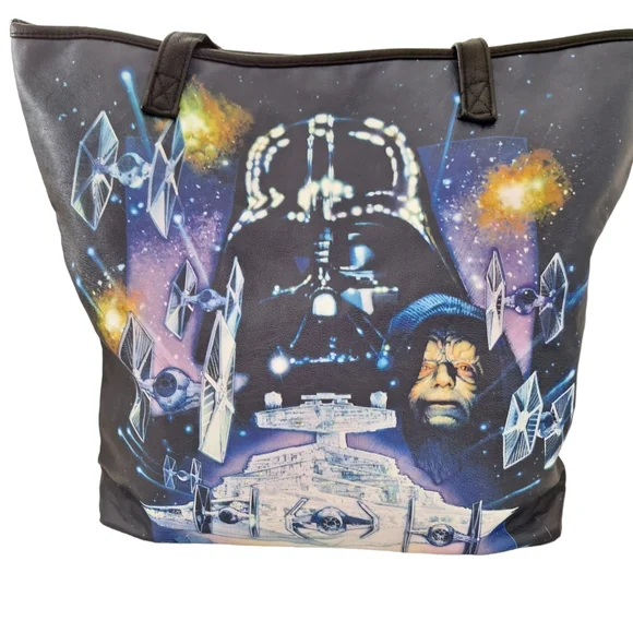Loungefly Star Wars Space Scene Real Photo Tote Bag Purse - Picture 3 of 11